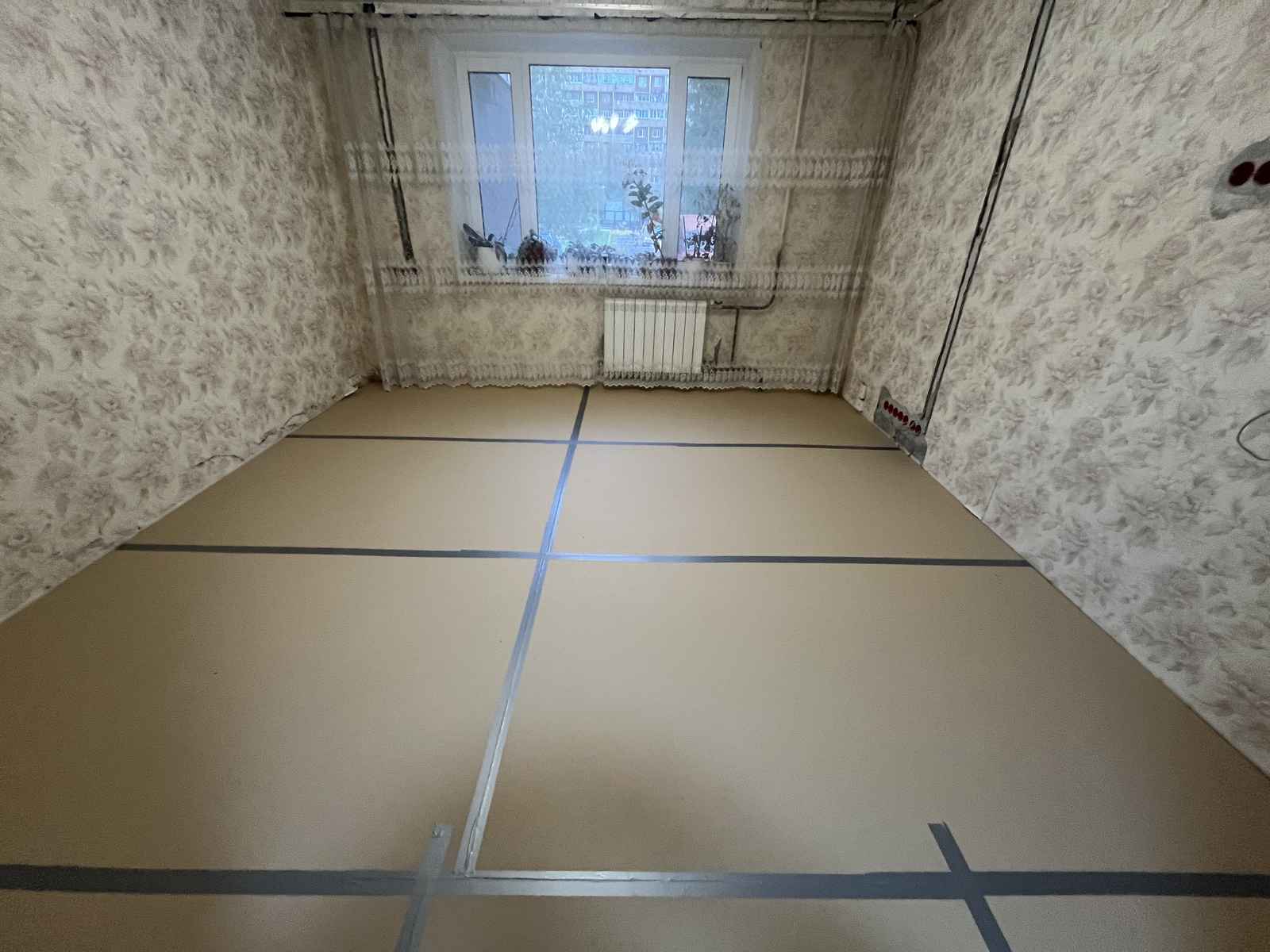 Замена и выравнивание пола с шумоизоляцией