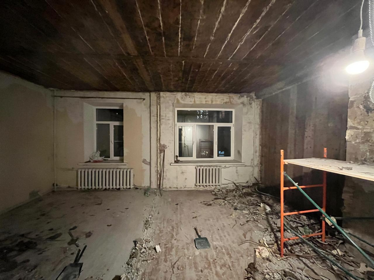 Замена и выравнивание пола с шумоизоляцией
